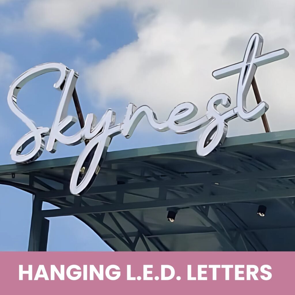HANGING L.E.D. LETTERS